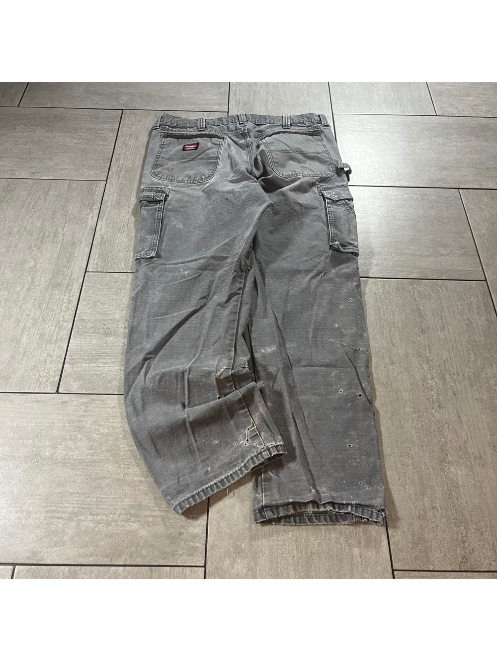 Wrangler Distressed Cargo Work Pants